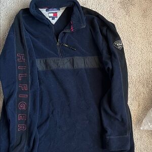 Tommy Hilfiger Dark Blue Zip-Up Sweater
